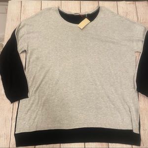 ✨NWT Coldwater Creek Colorblocked Hi-Lo Top